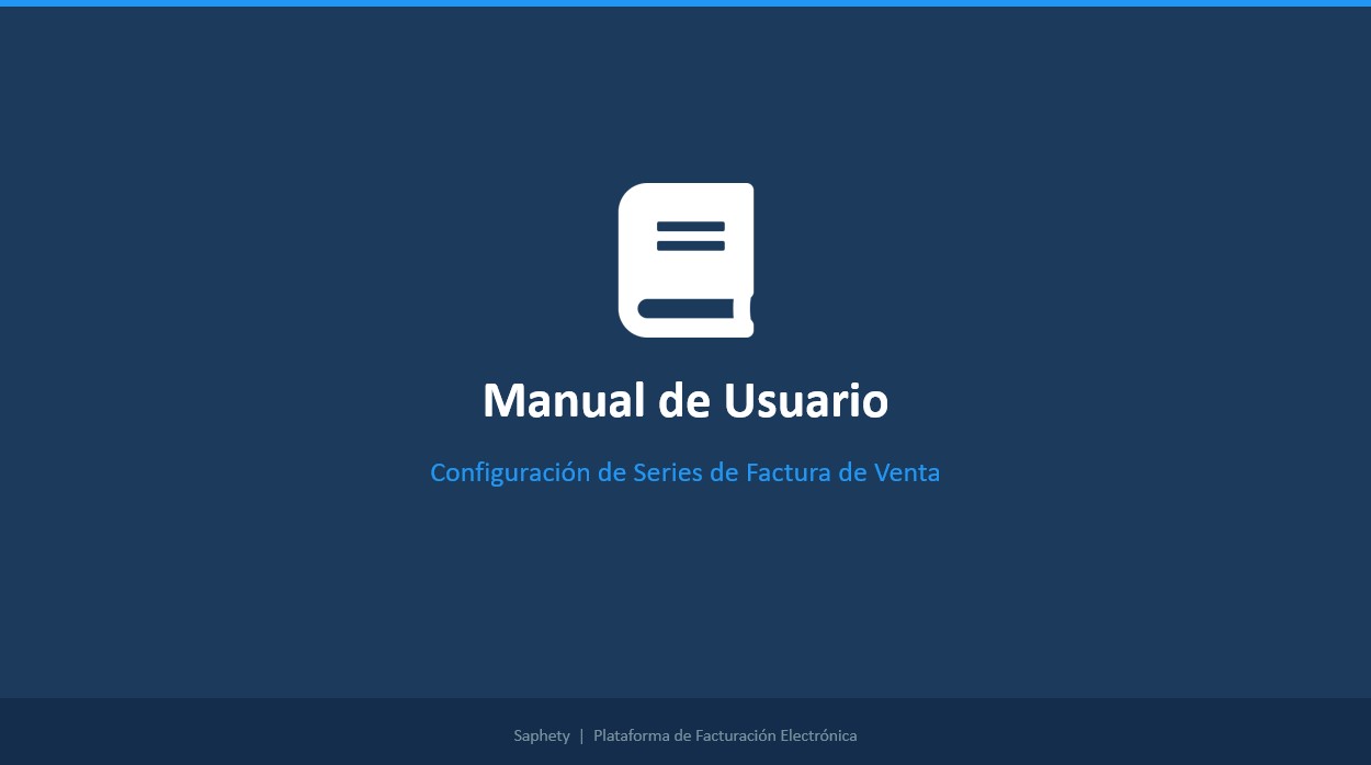 Configuración de Series de Factura de Venta