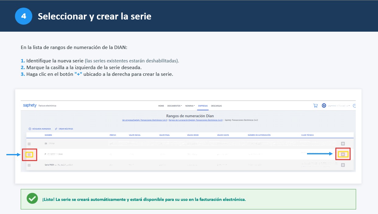 Crear Serie