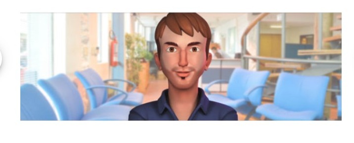 Avatar on background image