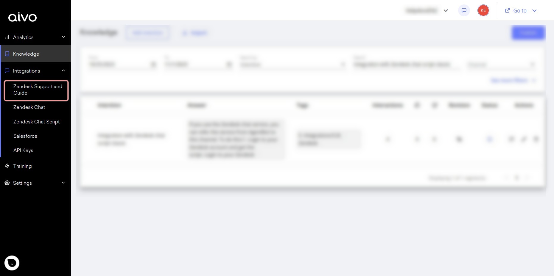 1. Enter your Zendesk account details